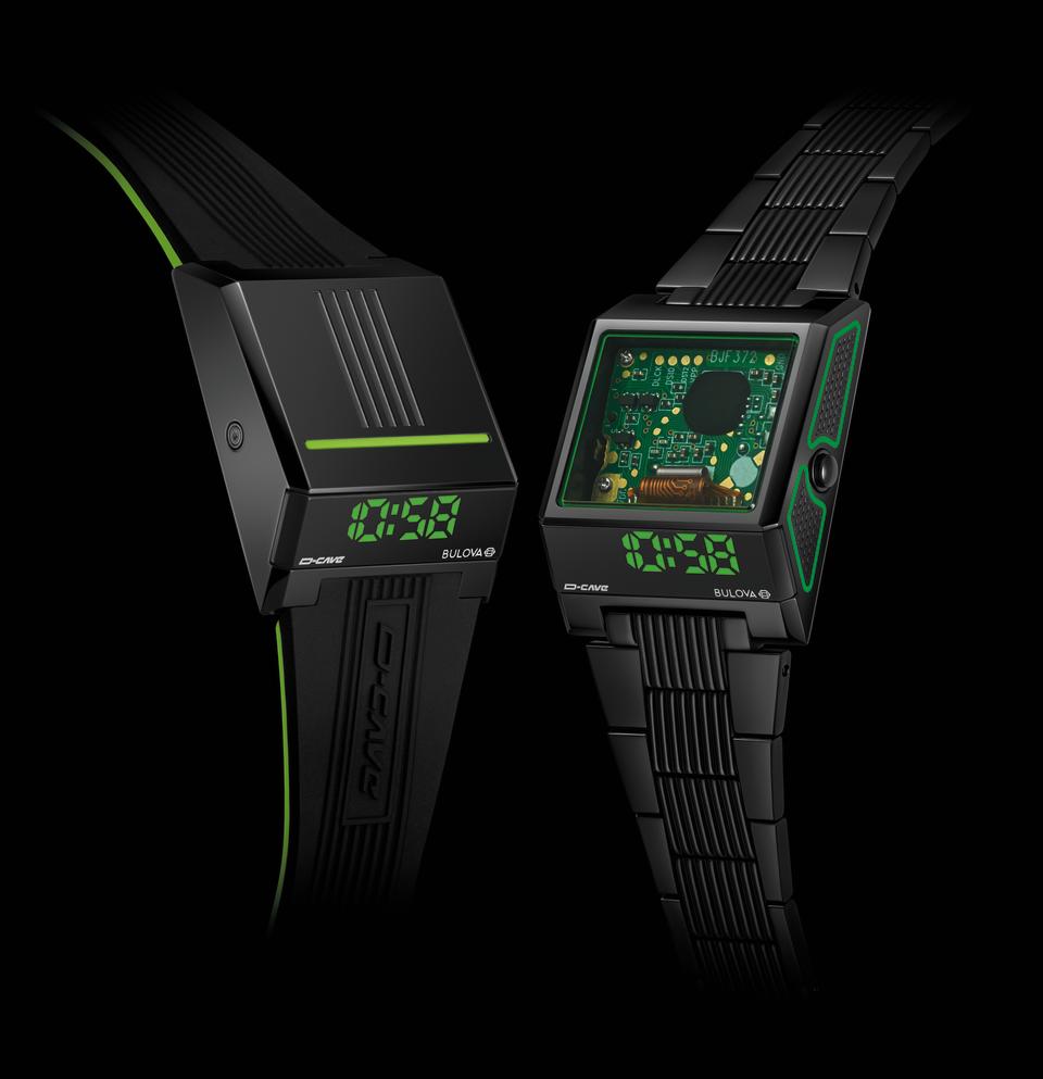 Bulova x D-Cave Computron watches. - Credit: image courtesy of Bulova/D-Cave