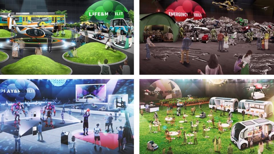 除了展演汽機車之外，也設置了包括Life/Emergency/Play/Food & Mobility等四個互動展示區，將動態展示新的移動性將如何影響未來的生活。