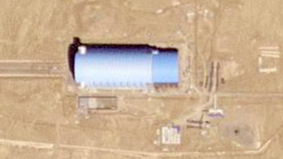 A lower-resolution image of the hangar taken on July 28, 2024, with work on the extension looking to be complete. <em>PHOTO © 2024 PLANET LABS INC. ALL RIGHTS RESERVED. REPRINTED BY PERMISSION</em>