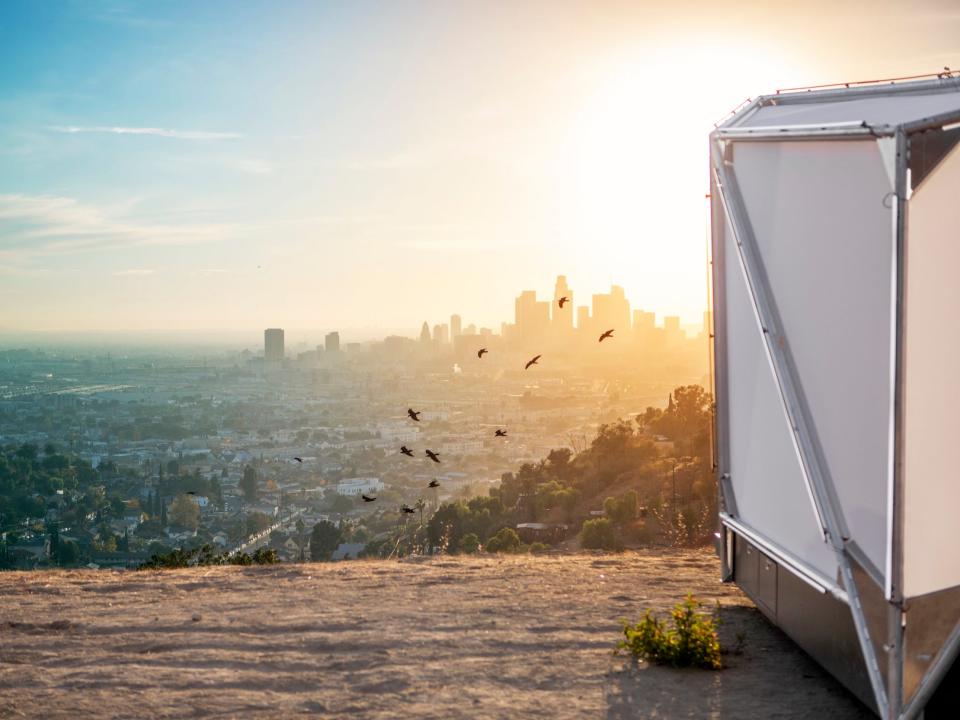 Jupe Overlooking Downtown Los Angeles (photo credit_ Sam Gezari)