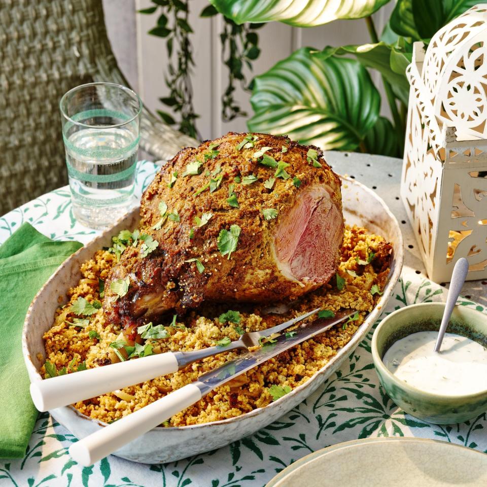 tandoor lamb with couscous pilaf