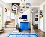 <p>A super-impactful, super-easy way to change up your surroundings? Swap your art. If you already have multiple pieces hanging in a gallery wall or around an open space (like in this <a href="https://www.housebeautiful.com/design-inspiration/house-tours/a28519674/philip-mitchell-nova-scotia-seaside-house/" rel="nofollow noopener" target="_blank" data-ylk="slk:cheerful Nova Scotia House;elm:context_link;itc:0;sec:content-canvas" class="link ">cheerful Nova Scotia House </a>by Philip Mitchell), you can simply remove pieces from their nails or hooks and hang them on different ones. If you need to do some hanging you haven't gotten to yet,<a href="https://www.housebeautiful.com/home-remodeling/renovation/how-to/a3404/how-to-hang-photos/" rel="nofollow noopener" target="_blank" data-ylk="slk:check out our foolproof guide here.;elm:context_link;itc:0;sec:content-canvas" class="link "> check out our foolproof guide here. </a>Or, if you want to arrange some art without picking up a hammer, try propping it on a shelf or mantel, like Alison Victoria did in her <a href="https://www.housebeautiful.com/design-inspiration/house-tours/a28519671/alison-victoria-chicago-house/" rel="nofollow noopener" target="_blank" data-ylk="slk:Chicago home here.;elm:context_link;itc:0;sec:content-canvas" class="link ">Chicago home here. </a></p><p>Itching for a creative outlet? Make some new art. "I am painting some new artwork panes to change up the room," says Leslie Chalfont of<a href="https://giddypaperie.com/" rel="nofollow noopener" target="_blank" data-ylk="slk:Giddy Paperie,;elm:context_link;itc:0;sec:content-canvas" class="link "> Giddy Paperie, </a>who enlisted her friend, Lance Parker of <a href="https://parker-kennedy.myshopify.com/" rel="nofollow noopener" target="_blank" data-ylk="slk:Parker Kennedy,;elm:context_link;itc:0;sec:content-canvas" class="link ">Parker Kennedy,</a> to advise on some rearranging (via FaceTime, of course!). </p>