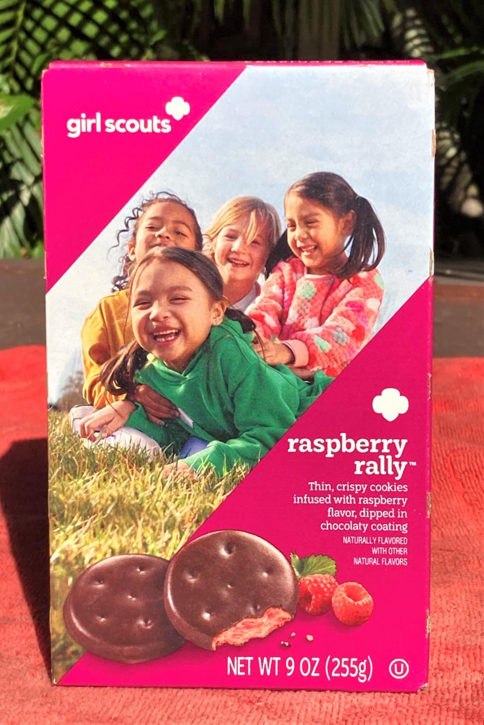 Raspberry Rally is the new kid on the block for Girl Scout Cookies in 2023. Though sometimes rookies take a season or two to find their way in the big leagues, this one comes in like Miami Dolphin greats Dan Marino throwing lasers his first year or Zack Thomas tackling everything in sight.