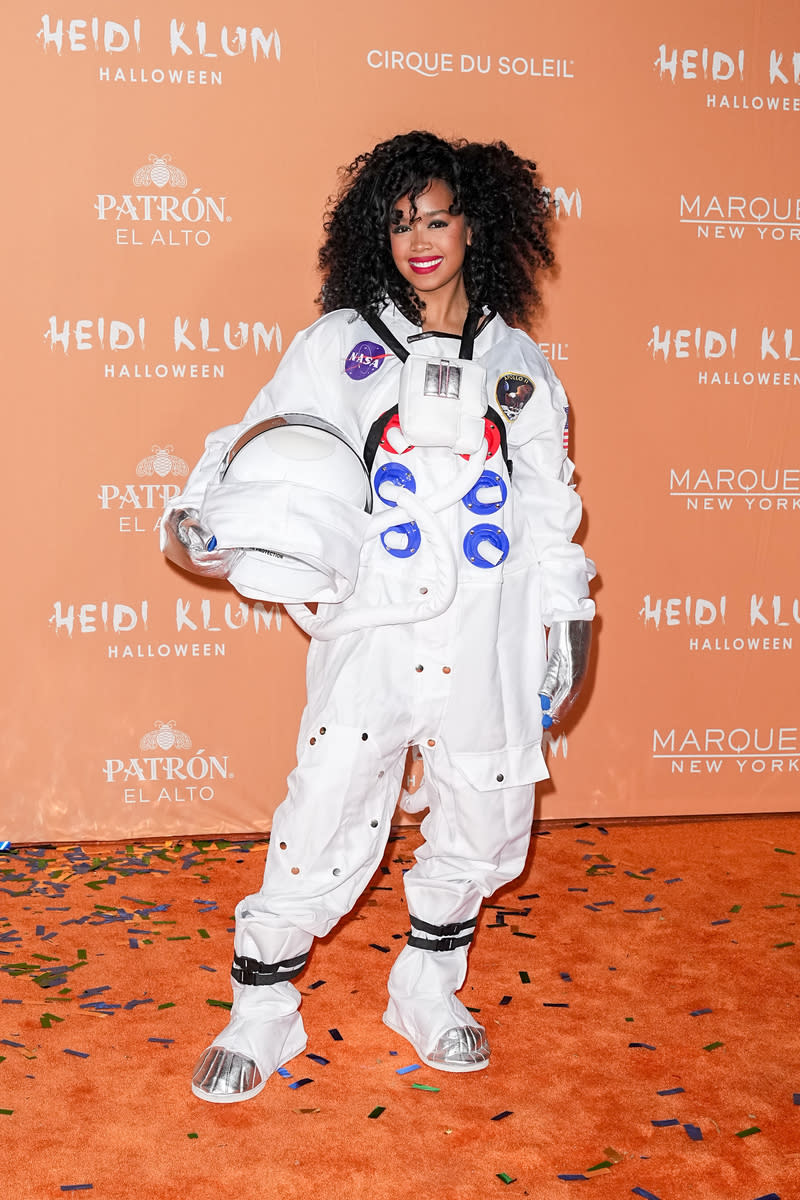 H.E.R. at Heidi Klum's 22nd Annual Halloween Party held at the Marquee on October 31, 2023 in New York City.