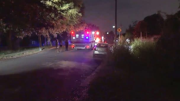 PHOTO: First responders on the scene near the Columbia Tap Bike Trail in Houston, where a spate of robberies have occurred in the past few weeks. (KTRK)