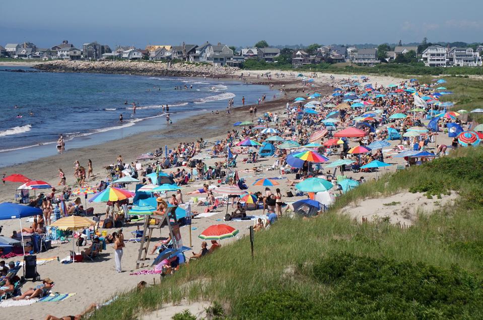 East Matunuck Beach is a popular place to enjoy the water and sun.