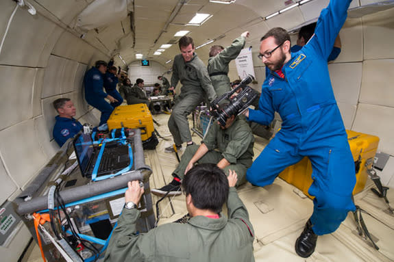 In April 2014, Space.com shadowed a group of students from the University of California, San Diego who were selected by NASA to test an experiment on board a zero-gravity flight.