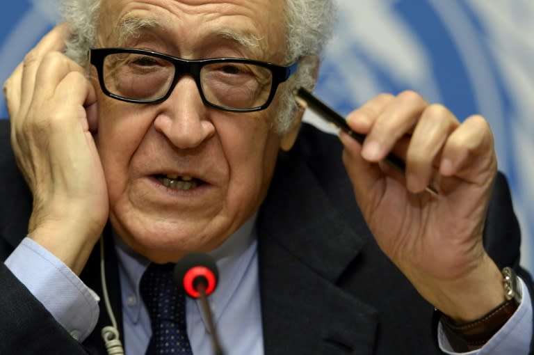 Former Algerian foreign minister Lakhdar Brahimi (pictured January 2014) took over from Annan, but resigned after less than two years after coming up against the Syrian regime's refusal to discuss the fate of Assad