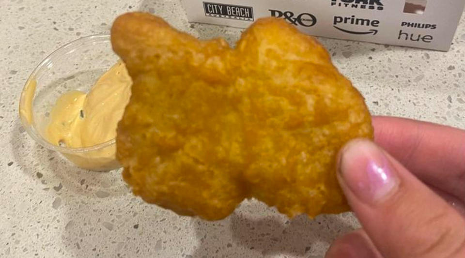 An Australia shaped McNugget.