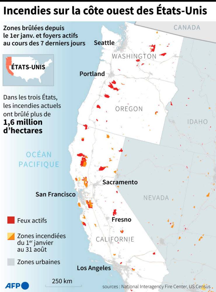 incendie, Etats-Unis, feu ©  AFP