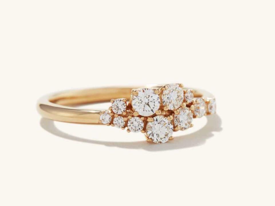 Diamonds Cluster Ring. Image via Mejuri.