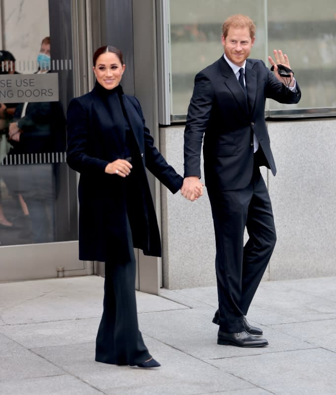 Meghan Markle and Prince Harry at the World Trade Center - Credit: SteveSands/NewYorkNewswire/MEGA.