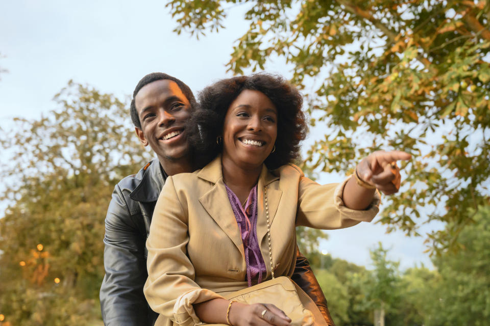 Micheal Ward and Amarah-Jae St. Aubyn in "Lovers Rock." (Photo: Amazon Prime Video)