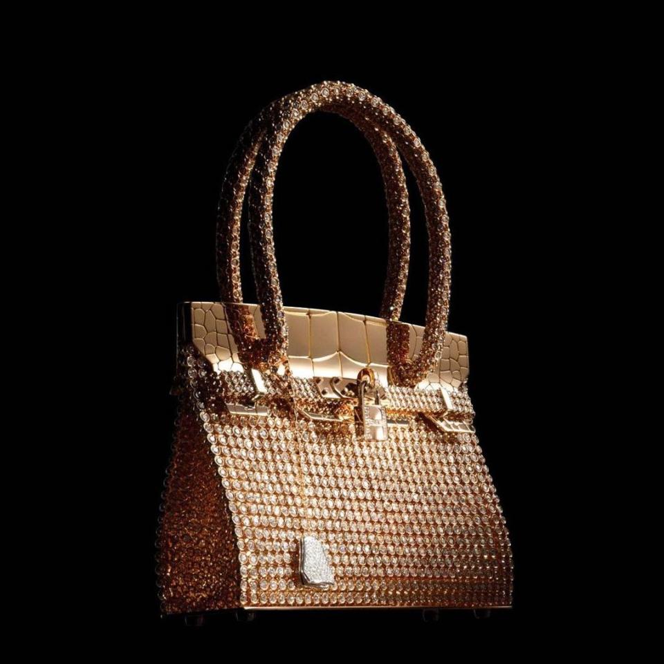 worlds most expensive hermes birkin bags, sac bijou birkin handbag, most expensive purses, pierre hardy designer, diamonds and rose gold