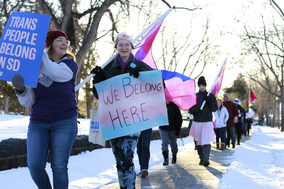 <span class="caption">March 31 marks International Transgender Day of Visibility</span> <span class="attribution"><span class="source">(AP Photo/Stephen Groves)</span></span>