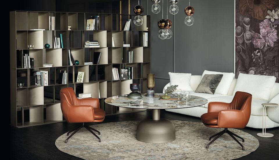 Milan Design Week Cattelan Italia Ritz Lounge table and armchairs