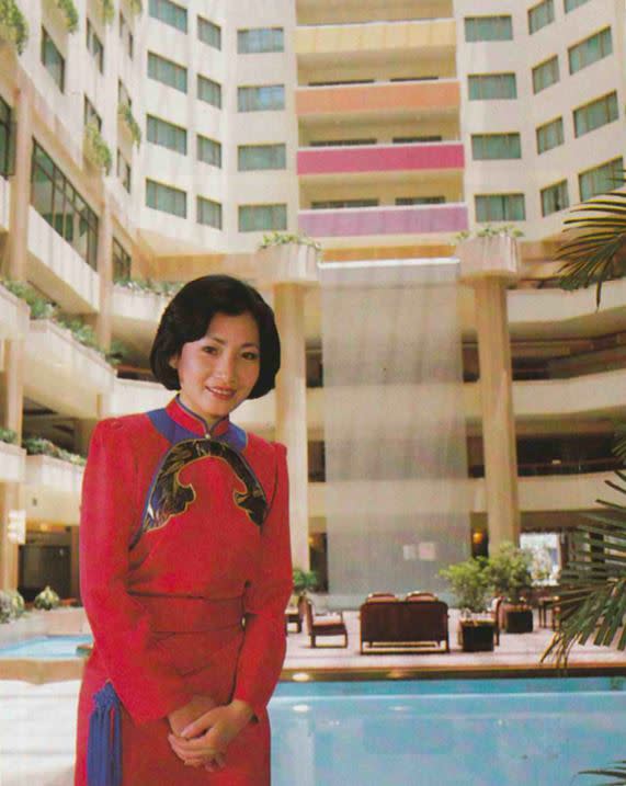 台北福華大飯店的挑高式天井設計，可謂八零年代國際飯店的頂級規格。（圖／飯店旅宿業者提供）