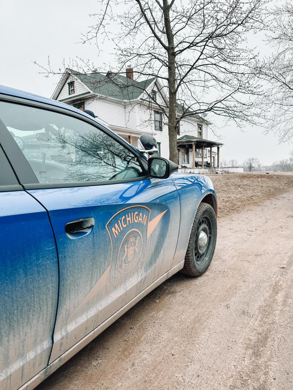 Michigan State Police are investigating a break in at a Deerfield Township home recently destroyed in a fire, which was discovered Wednesday, March 29, 2023.