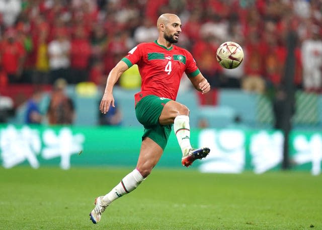 Sofyan Amrabat starred for Morocco at the 2022 World Cup 