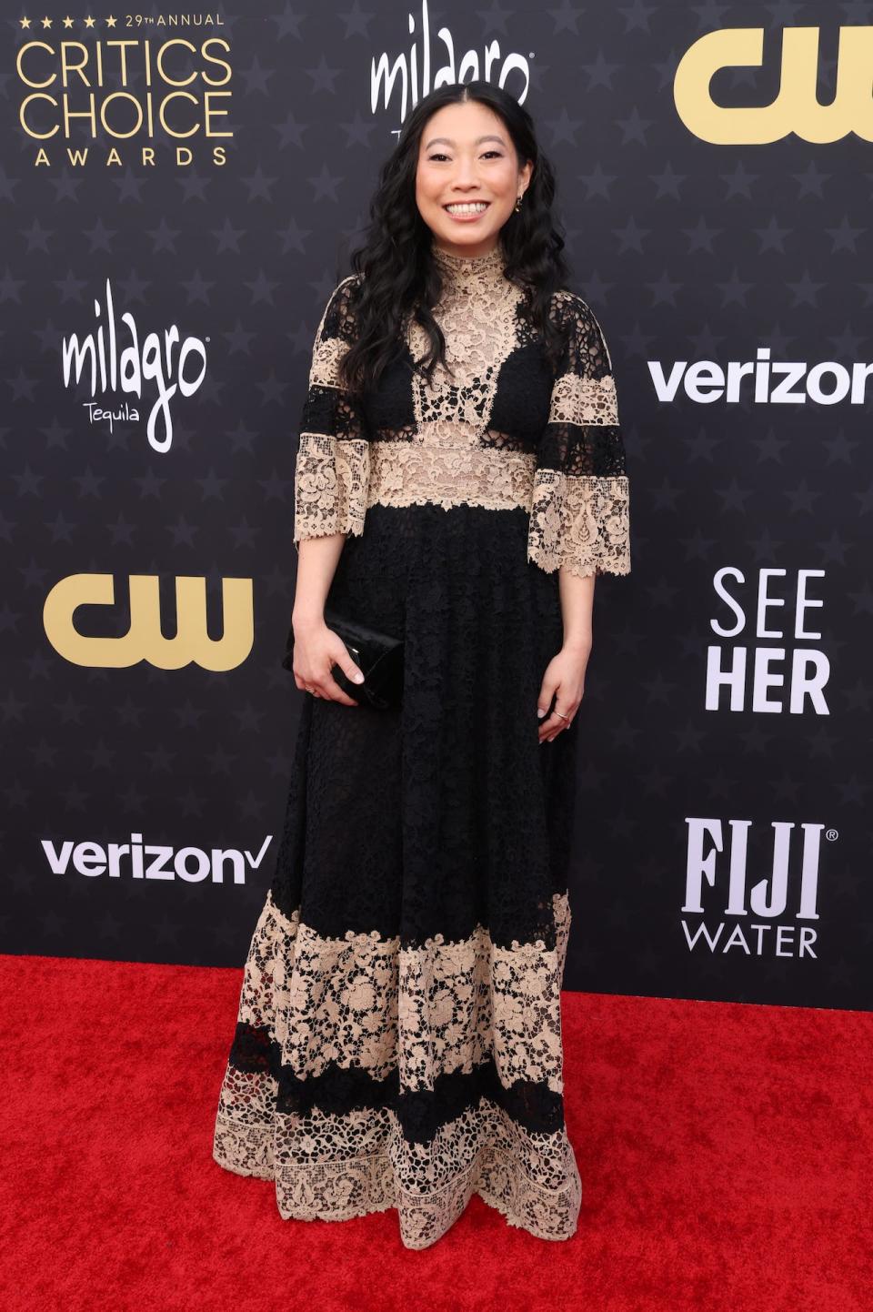 Awkwafina attends the 2024 Critics Choice Awards.