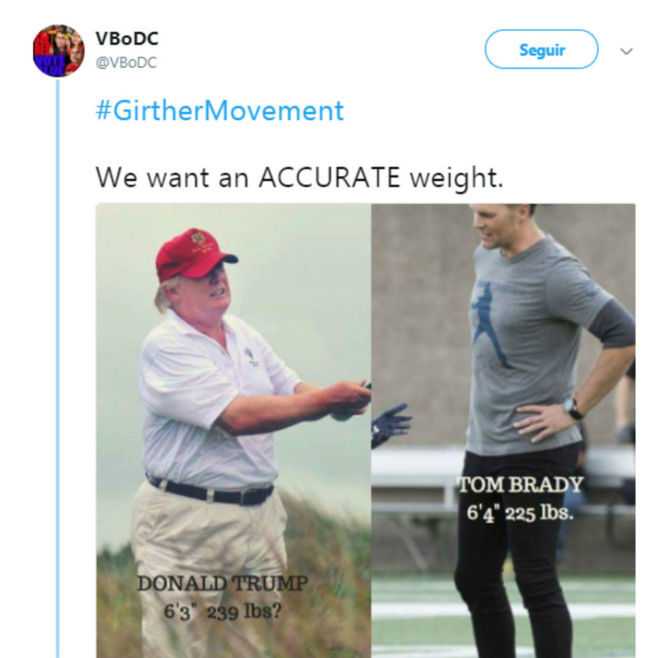 Los memes que desmienten la altura y el peso de Trump