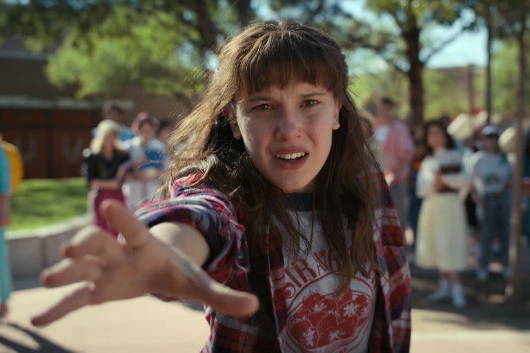 Millie Bobby Brown como Once en Stranger Things.