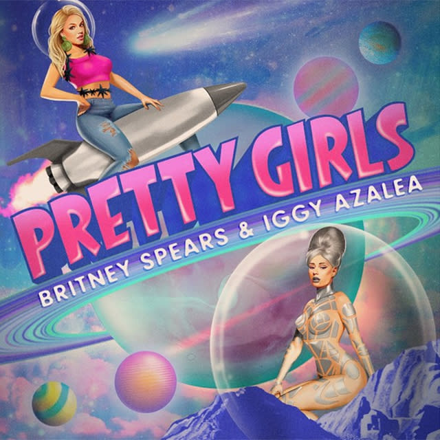 Pretty girls make pretty music -- and sometimes, that music gets stolen. Iggy Azalea and Britney Spears' collab "Pretty Girls" was leaked early Saturday morning. The song, which will be featured on Britney's upcoming ninth studio album, has already made it to the airwaves on a few radio stations. Instagram The sunny jam is definitely going to be a summer anthem, but this isn't the version of the collab that the pop stars want you to hear. <strong> NEWS: Britney Spears & Iggy Azalea Film a Very '80s-Inspired Music Video </strong> The Australian rapper, 24, took to Twitter to ask her fans to hold off on sharing the tune until its official release on Tuesday, May 5. "I know its [sic] hard," she wrote. "I'm excited too!" Iggy also clarified that both she and Britney, 33, are singing the chorus. I happened to have noticed that pretty girls, my song with @britneyspears has leaked and is on some radio stations etc...— IGGY AZALEA (@IGGYAZALEA) May 3, 2015 I'm really really happy to see so many people loving it but i also just want to clarify its not an "early" release its a leak and if you can— IGGY AZALEA (@IGGYAZALEA) May 3, 2015 we would really appreciate everyone holding out until monday to share links etc if possible (i know its hard, I'm excited too!)— IGGY AZALEA (@IGGYAZALEA) May 3, 2015 Also for the record brit and i are both singing the chorus's together... i guess you guys aren't used to hearing my singing voice :-)— IGGY AZALEA (@IGGYAZALEA) May 3, 2015 Iggy belting out a tune? That's news to us! But why the campy space theme? The music video pays homage to the cult classic <em>Earth Girls are Easy</em>, starring Geena Davis and Jeff Goldblum. Lionsgate The blonde duo look every bit the part of '80s screen queens in the video, too -- Iggy sported crimped locks and a denim vest and high-waisted shorts combo, while Britney rocked an off-the-shoulder leopard print crop top and neon triangle earrings. <strong> PHOTOS: 6 Reasons We Love Britney Spears on Instagram</strong> According to Brit, the throwback vid, which was filmed last month in Studio City, Calif., features one of her fave dance scenes ever! There actually <em>is</em> a way to legally listen to "Pretty Girls" before Tuesday, though -- if you 're in Los Angeles. On Sunday, May 3, a Uber riders in the City of Angels can request to be picked up in a Britney Spears SUV between 3 p.m. and 9 p.m. PT. Weird... but okay? "Pretty Girls" will make it's TV debut when Iggy and Britney perform at the 2015 Billboard Music Awards on May 17. Here's to hoping Brit's ankle injury is healed by then! See behind-the-scenes photos from the "Pretty Girls" video below.