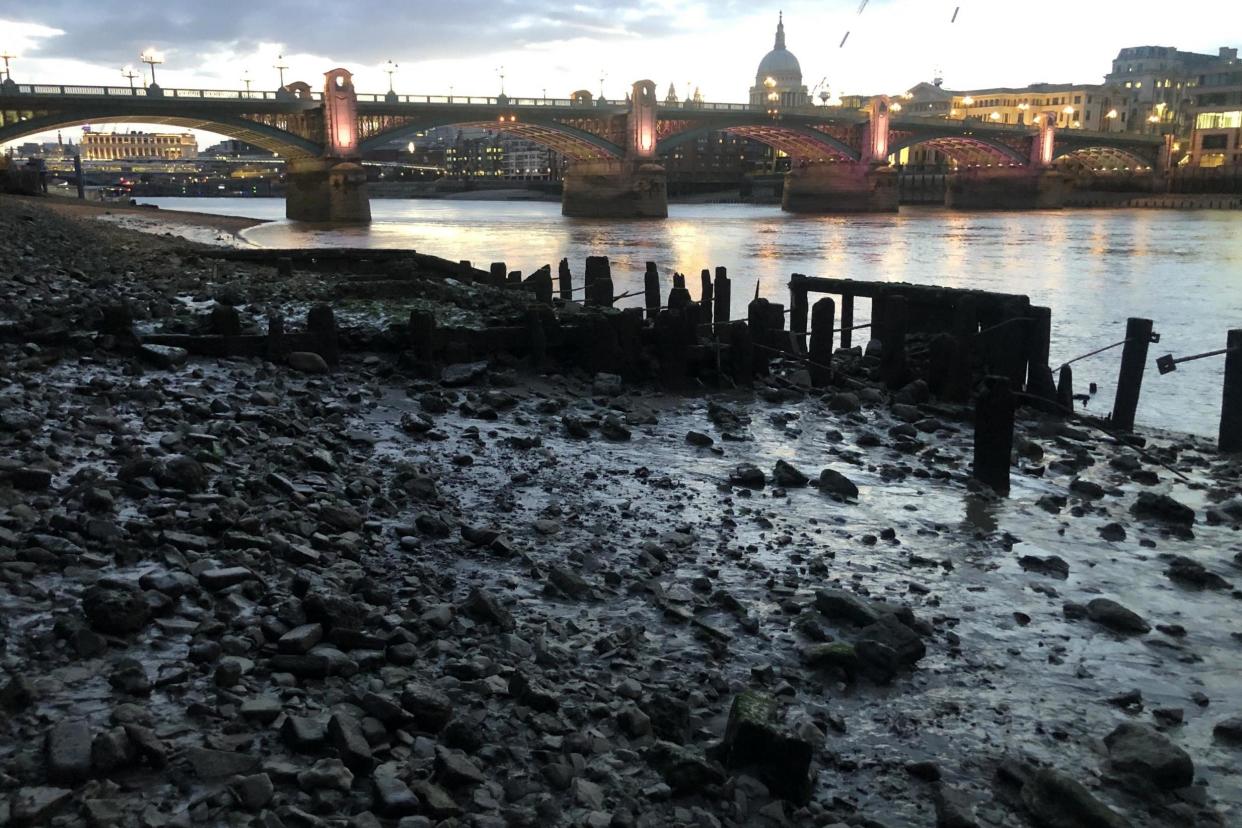 Ebbing away: the Thames downstream from Southwark Bridge: Simon Calder