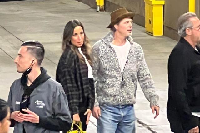 Brad Pitt Spotted with Ines de Ramon at Bono Concert Outing with Cindy  Crawford and Rande Gerber