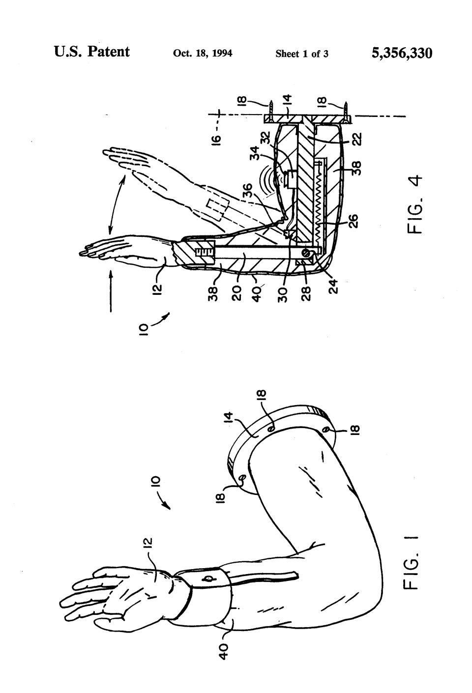 Abseits dieser High-Tech-Innovationen gibt es auch Patentanmeldungen, die eher etwas Stirnrunzeln hervorrufen. Darunter fällt auch die "High Five"-Maschine von Albert Cohen aus dem Jahr 1993. Was die Erfindung kann? Nicht viel – außer mit einer identisch gebauten Maschine abzuklatschen.