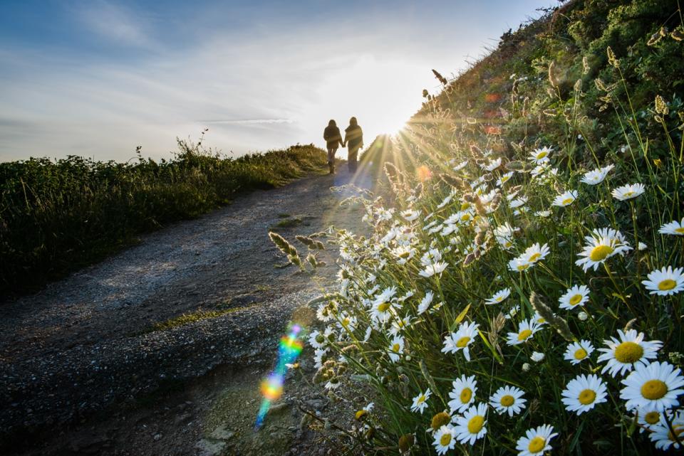 Guernsey’s pretty clifftop paths are perfect for walkers.