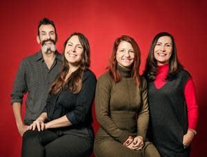 (from left: Adam Hessel – Chief Creative Officer, NA; Corina Kellam – EVP, Experience & Innovation; Liz Kane – Chief Strategic Officer, NA; Kim Johnson – Global CEO)