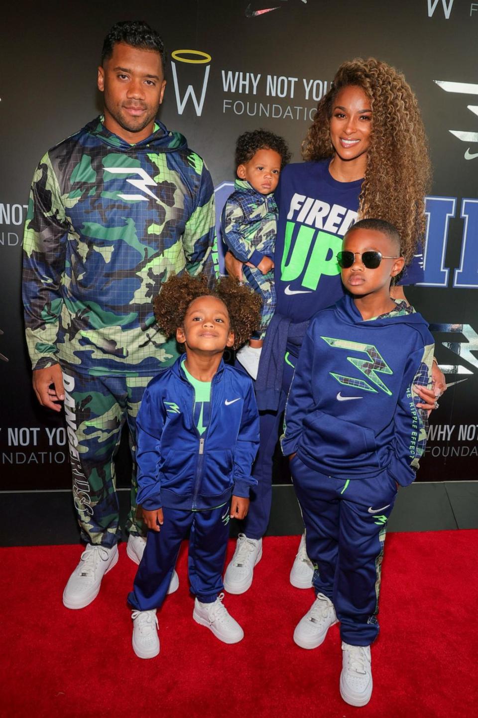 PHOTO: Russell Wilson and Ciara attend as Russell Wilson & Ciara Launch 3Brand At Rookie USA Flagship on June 24, 2021 in New York City. (Theo Wargo/Getty Images)