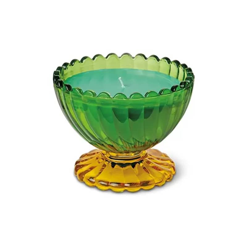Huntington Home Ribbed Party Glass Candle