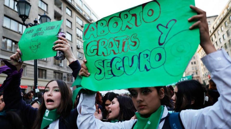 Protesta a favor del aborto