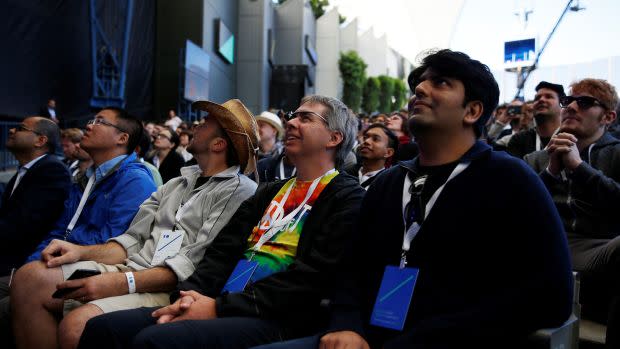 Alphabet's Google holds annual I/O developers conference in Mountain View, California