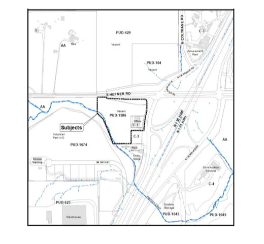 The new truck stop location will be located near Frontier City and will serve nearby highway traffic.