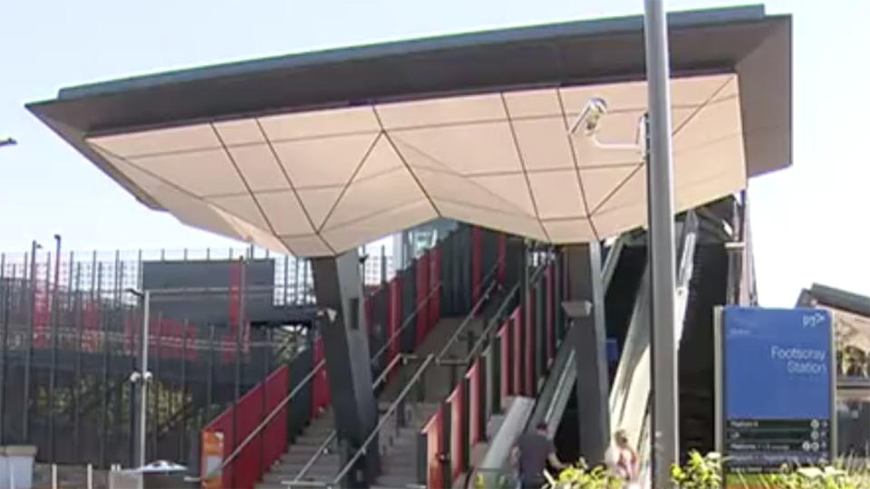 Police are investigation a sexual assault at Footscray station in Melbourne. Source: 7News