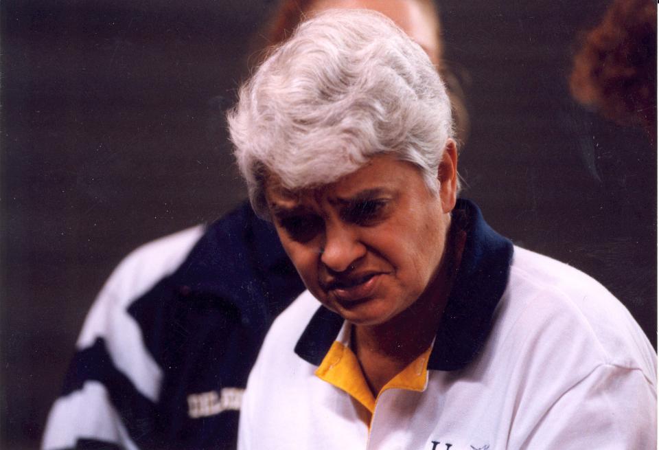 Delaware volleyball coach Barb Viera.