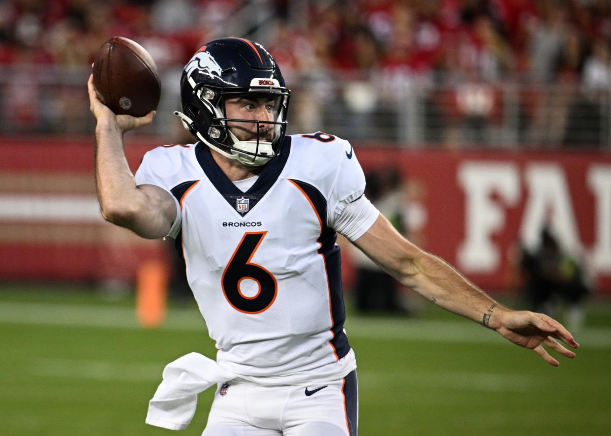 Ben DiNucci, who saw action in the 2023 preseason for the Broncos, figures to play for the Bills Saturday against the Steelers.