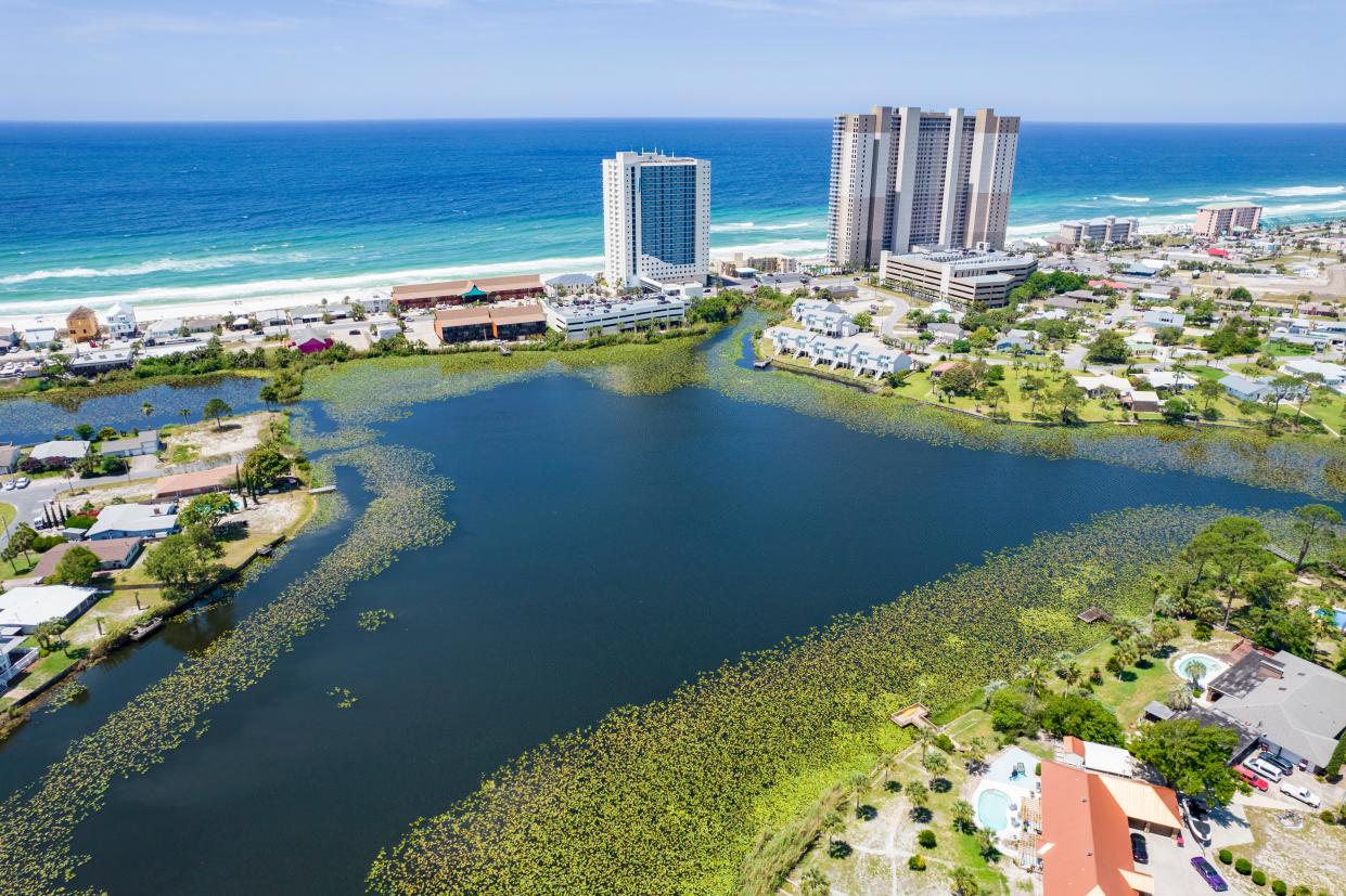 Panama City Beach officials on Thursday approved a more than $21 million grant agreement with the Florida Department of Economic Opportunity to fund construction of an offshore stormwater outfall in the Gulf of Mexico across from Lullwater Lake, pictured.