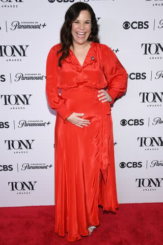 <p>Kristina Bumphrey/Variety via Getty</p> Lindsay Mendez at the Tony Awards Meet the Nominees press junket held at the Sofitel New York on May 2, 2024 in New York City