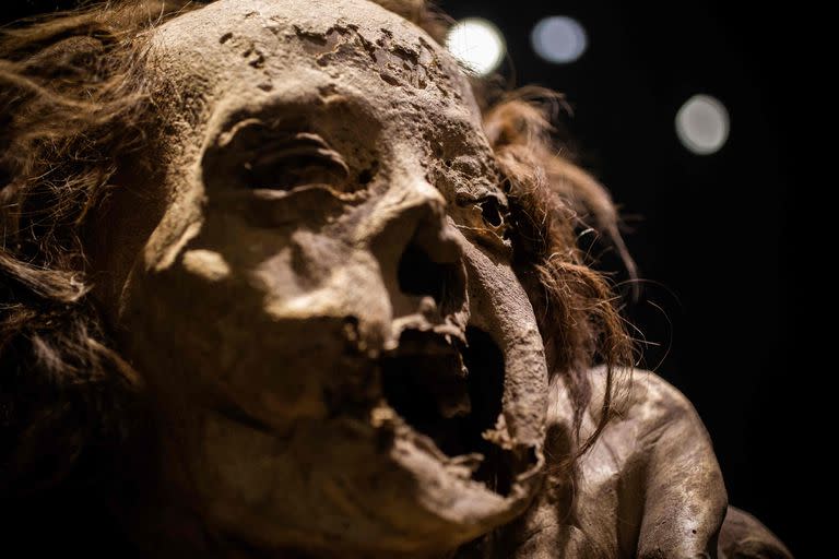 Algunas momias están tan conservadas que se puede observar el rictus facial