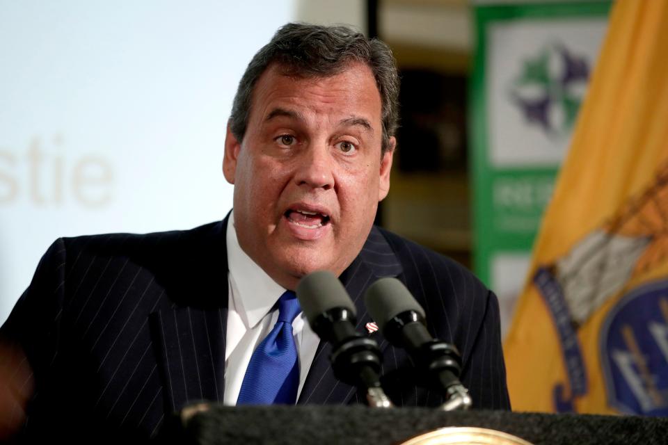 FILE - In this Nov. 29, 2017, file photo, New Jersey Gov. Chris Christie speaks during a news conference in Newark, N.J.  Christie said in a Twitter post Saturday, Oct. 10, 2020,  that he had been released from Morristown Medical Center and would have â€œmore to say about all of this next week.â€ Christie announced Oct. 3 that he had tested positive for COVID-19 and said hours later that he had checked himself into the hospital after deciding with his doctors that doing so would be â€œan important precautionary measureâ€ given his history of asthma.Â  (AP Photo/Julio Cortez, File)