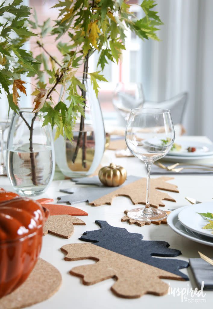 Colorblock Leaf Decorations