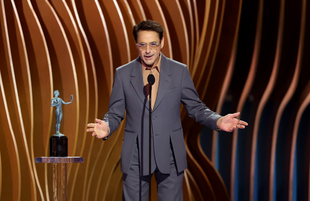 Robert Downey Jr at the SAG Awards credit:Bang Showbiz