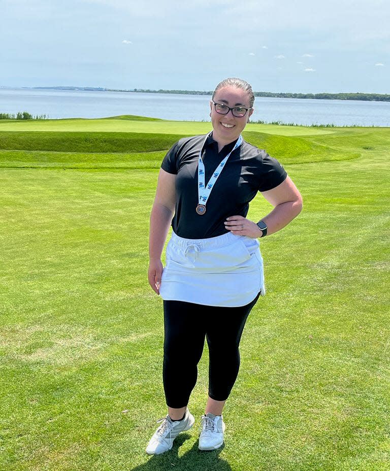 For the second straight year, Meghan Mureddu of Rogers earned all-state honors at the girls golf state championship tournament.