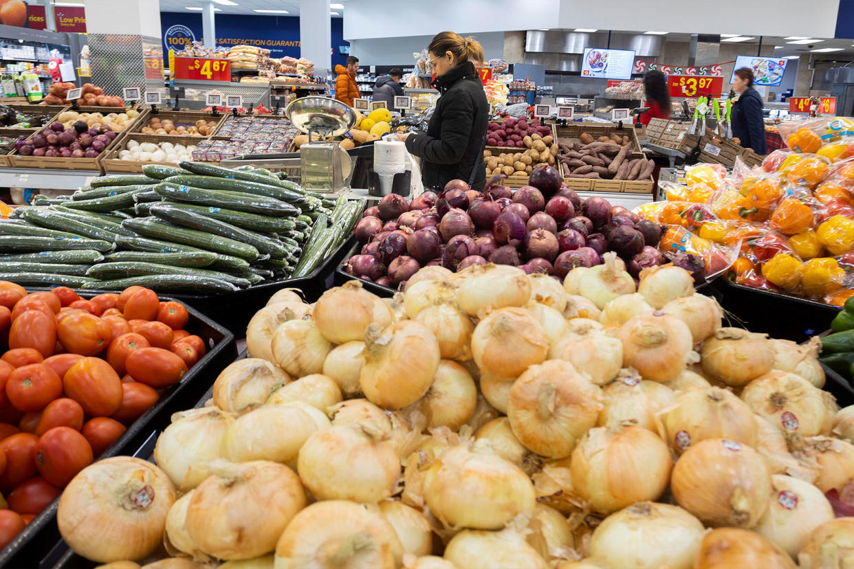 Customers shop at a supermarket in Mississauga, Ontario, Canada Zou Zheng/Xinhua via Getty Images