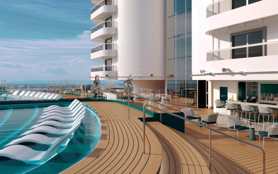 MSC Seashore rendering of the Infinity Pool - MSC Rights