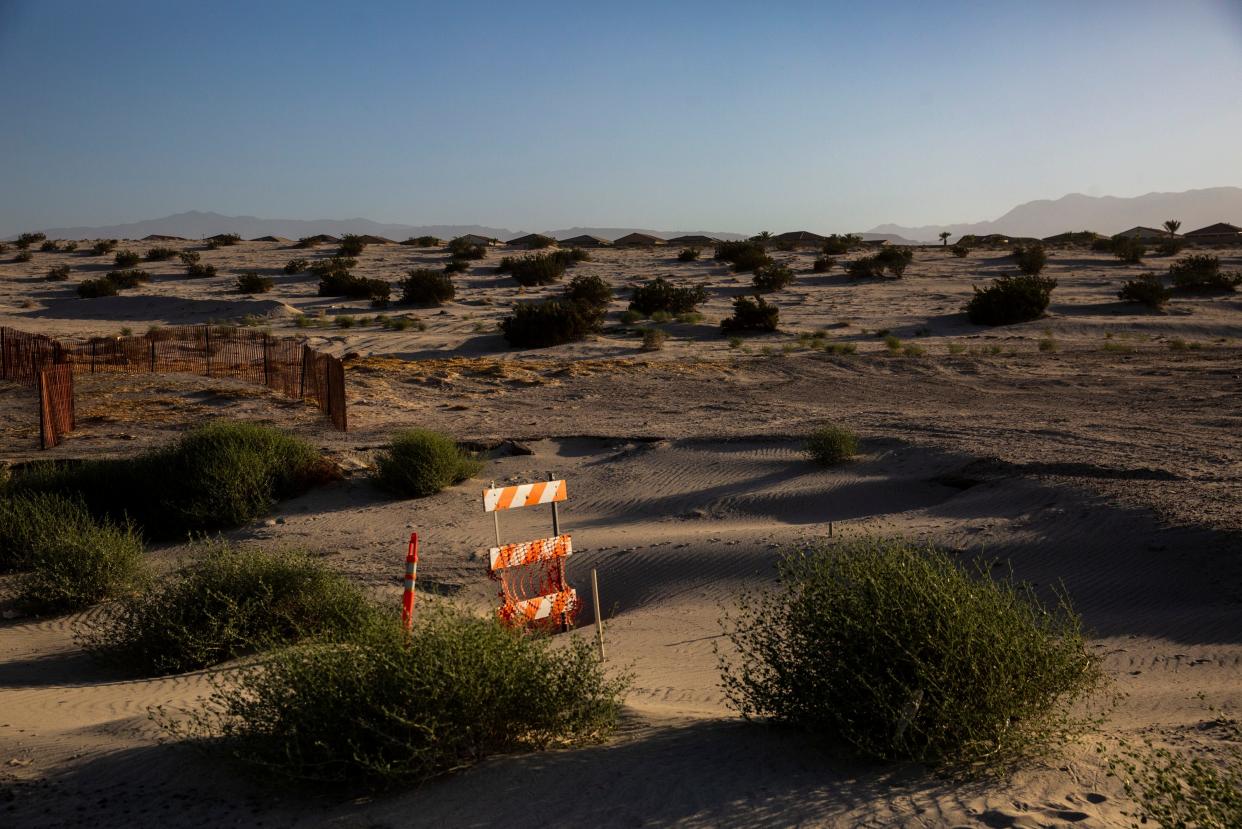A portion of land being considered to be annexed by Rancho Mirage officials is seen southwest of Ramon Road and Bob Hope Drive on Friday, Sept. 29, 2023.